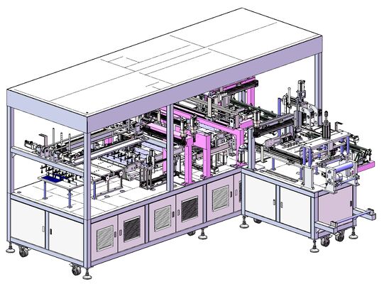 quality Automated Glass Loading and EVA Laying/Wiring Assembly Integrated Production Line for Solar Panels factory